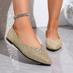 Women's Glitter Ballet Flats