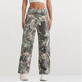 Women's High-Waisted Camouflage Cargo Pants
