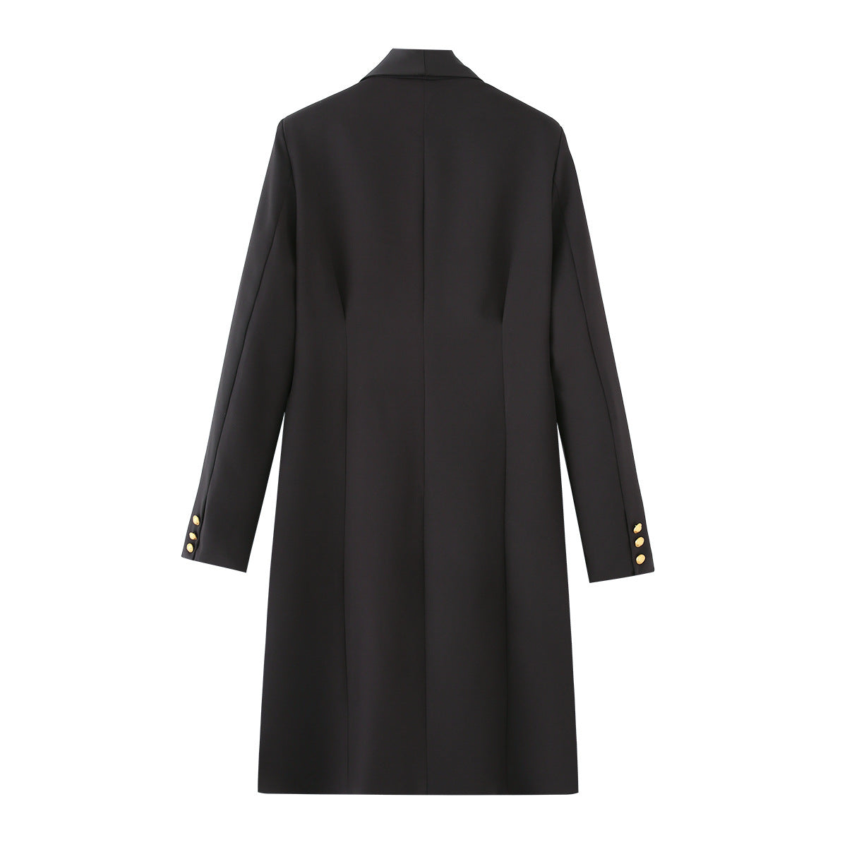 Elegant Women's Blazer Jacket with Decorative Buttons