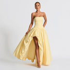 Women's Evening Dress with Fitted Bodice and Asymmetric Skirt