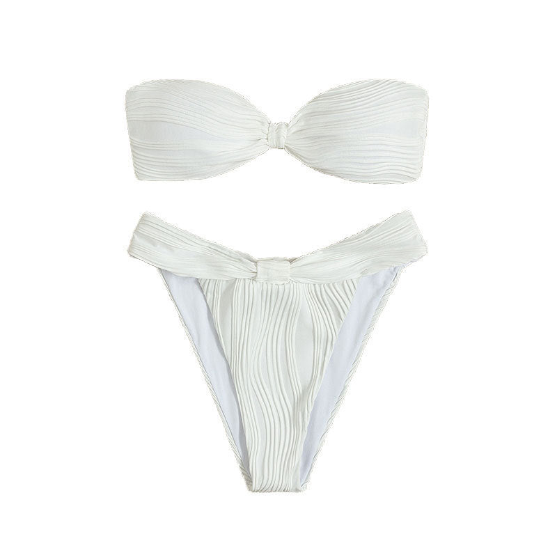 Women's Bandeau Bikini with Sophisticated Wrap Detail
