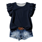 Elegant Women's Blouse with Ruffle Details
