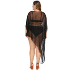 Women's Elegant Lightweight Mesh Beach Cover-Up
