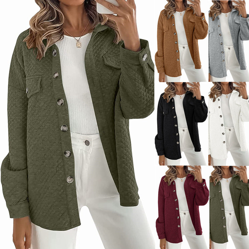 Women's Elegant Quilted Jacket with Casual Cut