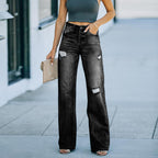 Women's High-Waist Wide-Leg Jeans