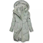 Women's Lined Winter Parka with Detachable Hood and Soft Lining