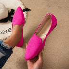 Women's Ballet Flats with Elegant Tweed Finish