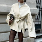 Women's Fashionable Oversized Wrap Coat