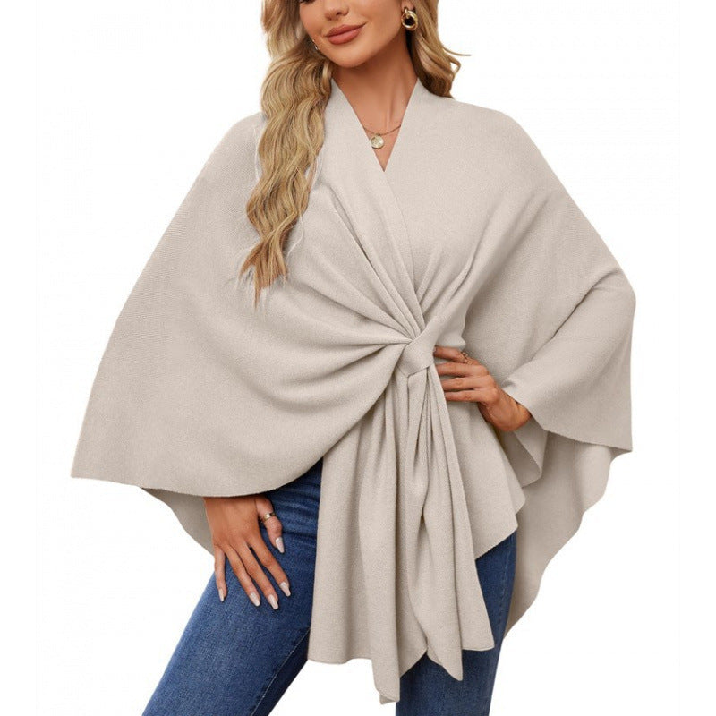 Women's Fashionable Wrap Coat with Trendy Design