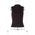 Women's Sleeveless Turtleneck Top