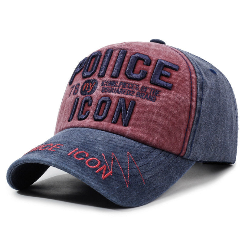 Men's Vintage-Inspired Embroidered Baseball Cap