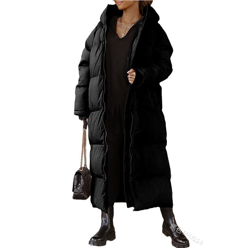Women's Long Quilted Winter Jacket