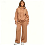 Women's Comfortable Oversized Hoodie and Wide Jogging Pants Set