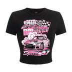 Women's Crop T-Shirt with Creative Statement Design