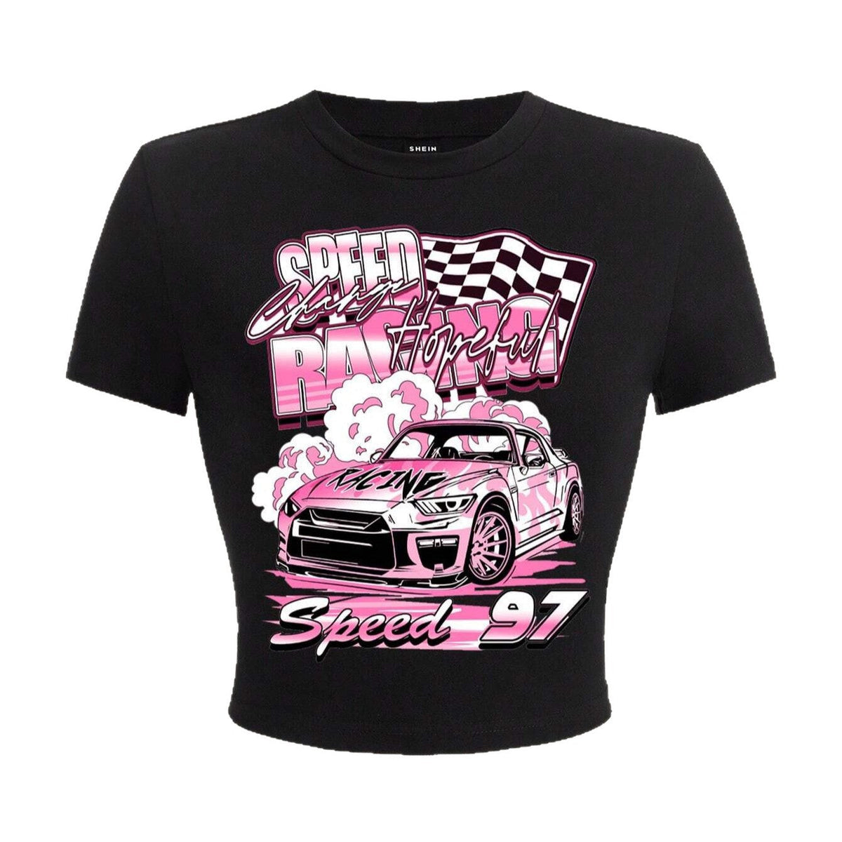 Women's Crop T-Shirt with Creative Statement Design