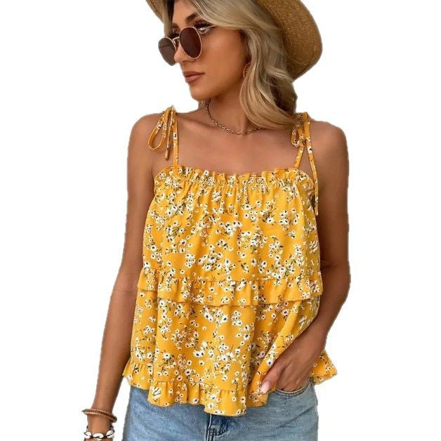 Casual Women's Ruffled Blouse
