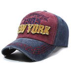 Men's Distressed Cotton Graphic Baseball Cap