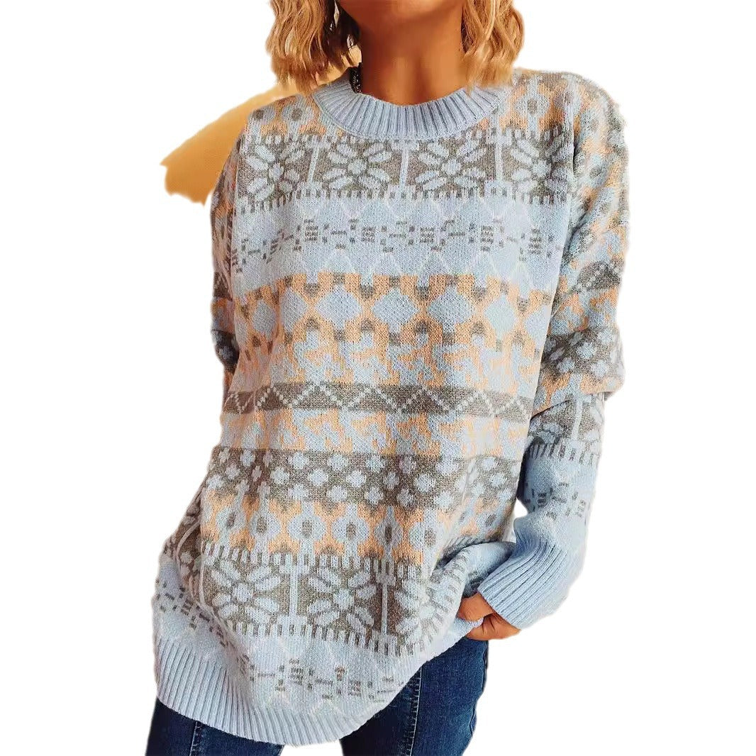 Women's Cozy Winter Pattern Sweater