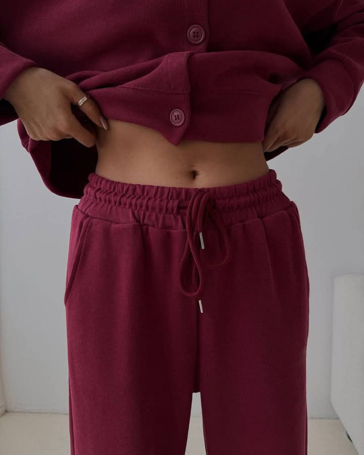 Women's Casual Cardigan and Jogger Set