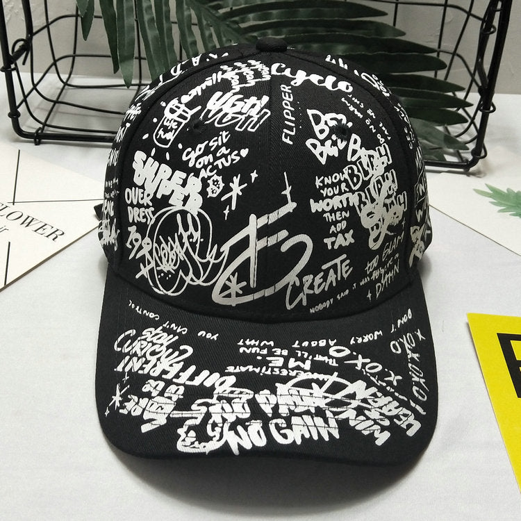 Men's Graphic Print Snapback Cap