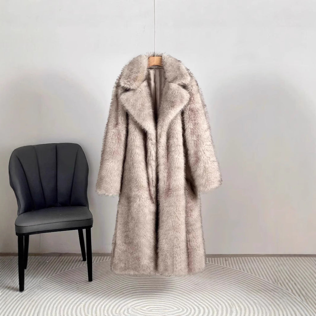 Women's Luxury Faux Fur Coat