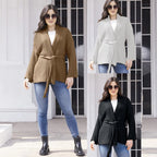 Elegant Knit Cardigan with Belt