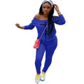 Women's Casual Off-Shoulder Two-Piece Set