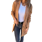 Women's Elegant and Comfortable Suede Blazer