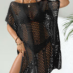 Women's Elegant Crochet Beach Cover-Up