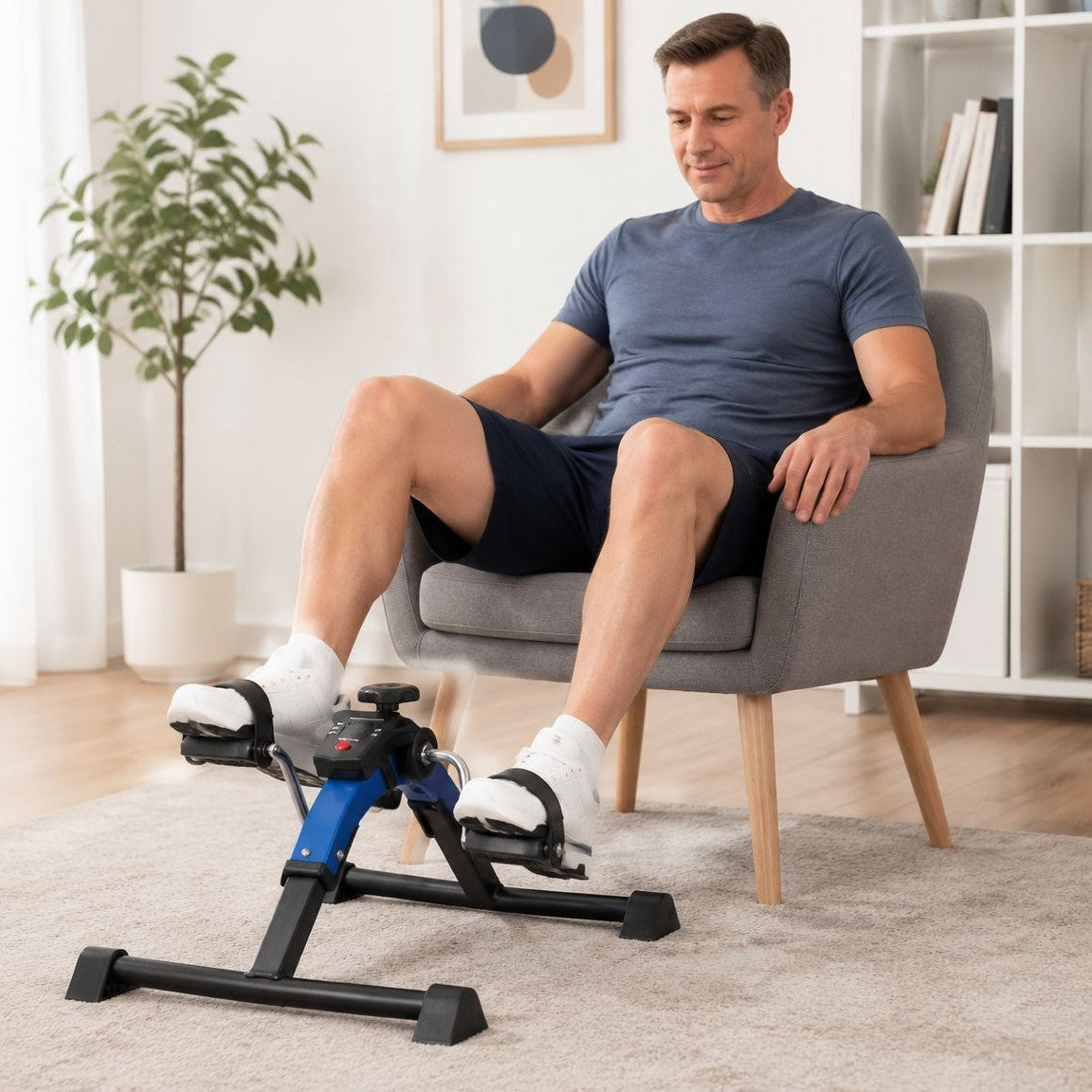 Compact Adjustable Mini Pedal Exerciser