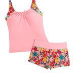 Women's Floral Active Swimsuit with Racerback