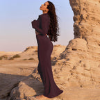 Figure-Hugging Wrap Top and Tube Skirt Set