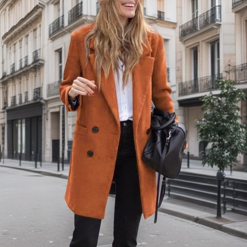 Elegant Boucle Trench Coat