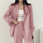 Women's Elegant Wide-Cut Blazer Set