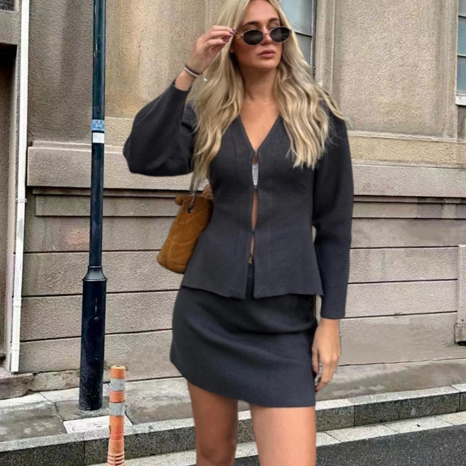 Women's Blazer and Skirt Set