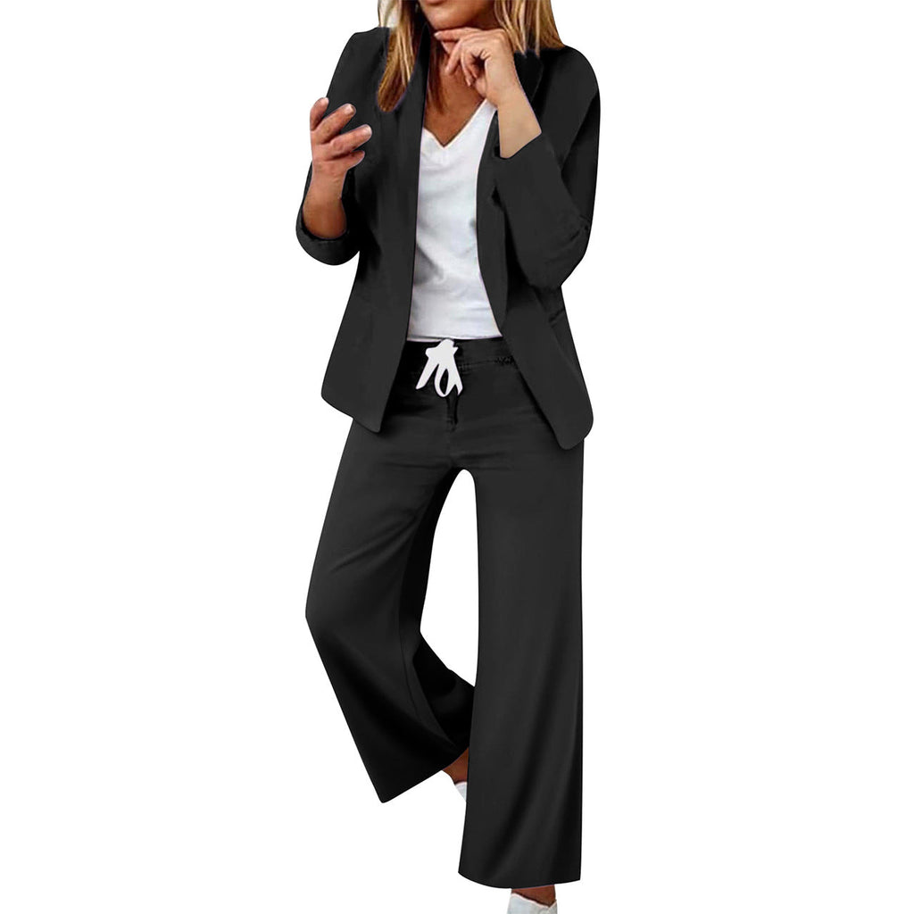 Elegant Blazer-Style Jumpsuit with Adjustable Waist