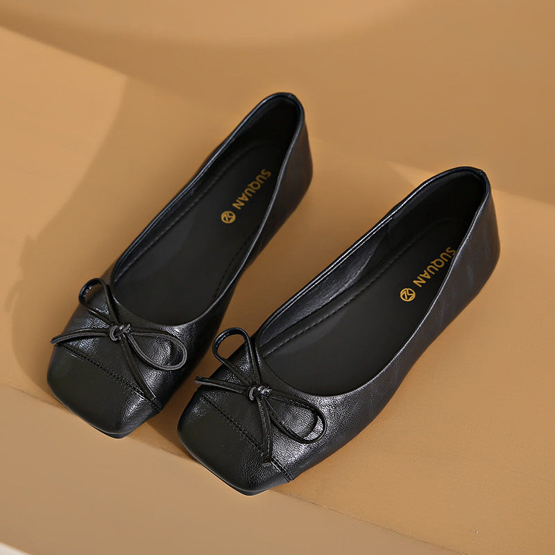 Women's Ballet Flats with Decorative Bow