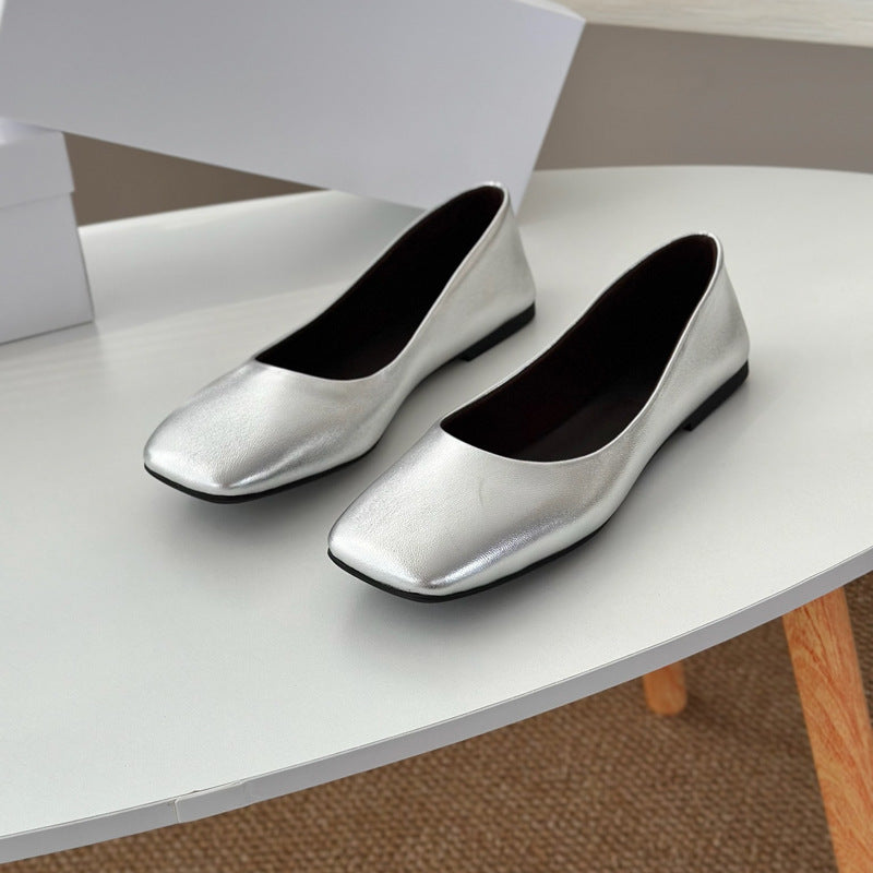 Women's Ballet Flats with Square Footbed