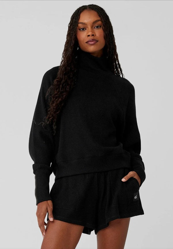Women's Cozy Waffle Knit Sweater Set