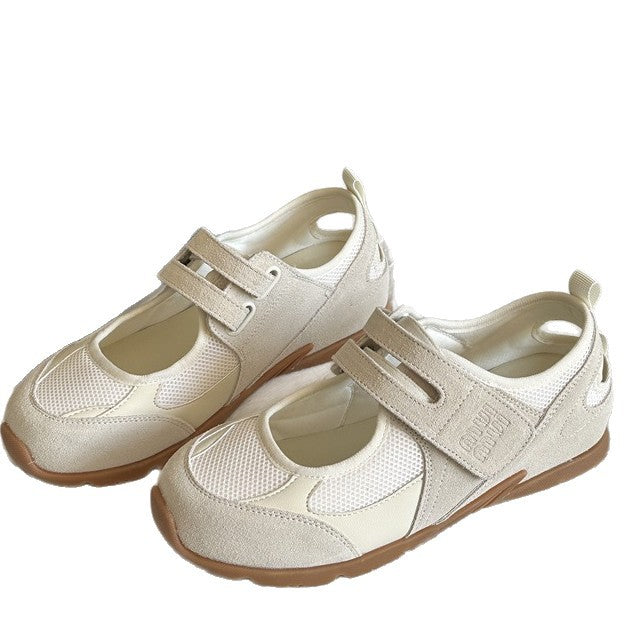 Women's Comfortable Casual Sneakers with Breathable Upper and Adjustable Hook-and-Loop Closure