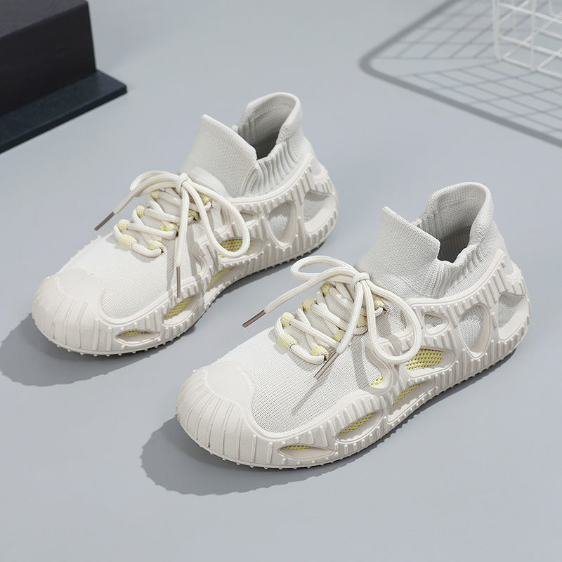 Women's Athletic Casual Shoes with Breathable Mesh and Shock-Absorbing Sole