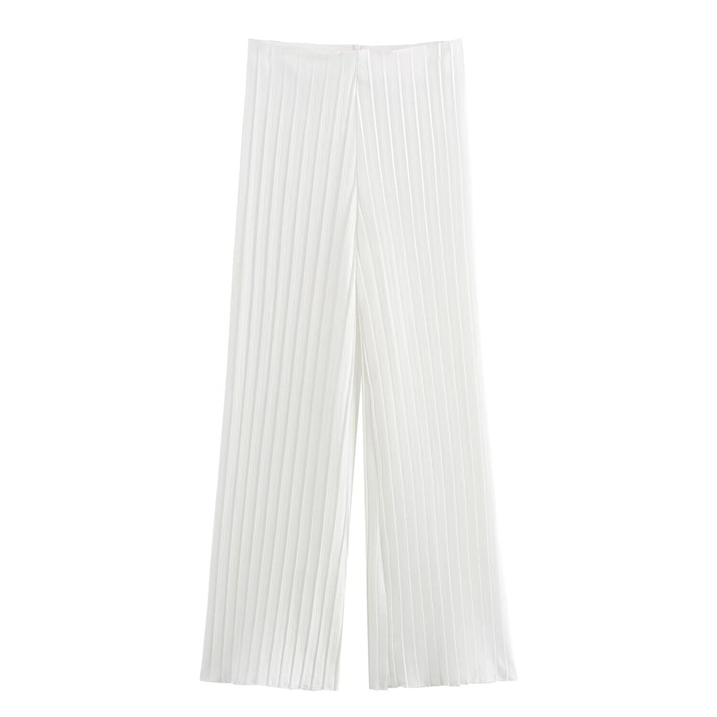 Women's Pleated Cropped Pants