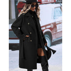 Women's Double-Breasted Wool Coat