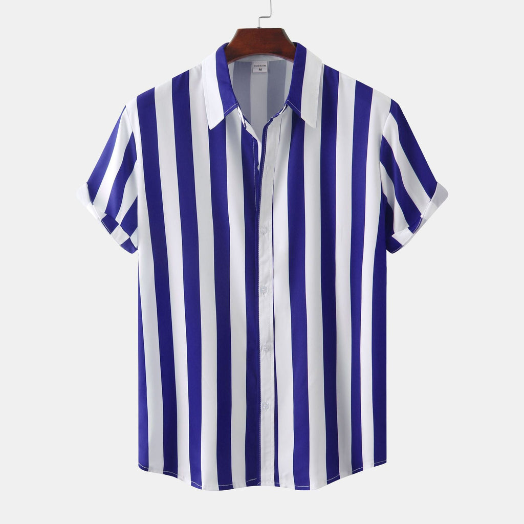 Women's Short-Sleeve Striped Shirt