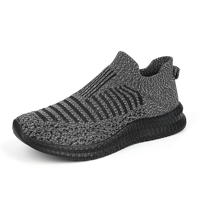 Women's Breathable Slip-On Sports Shoes with Elastic Knit