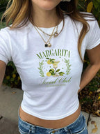 Women's Bear Graphic Crop T-Shirt