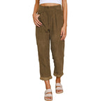 Women's High-Waist Pleated Trousers