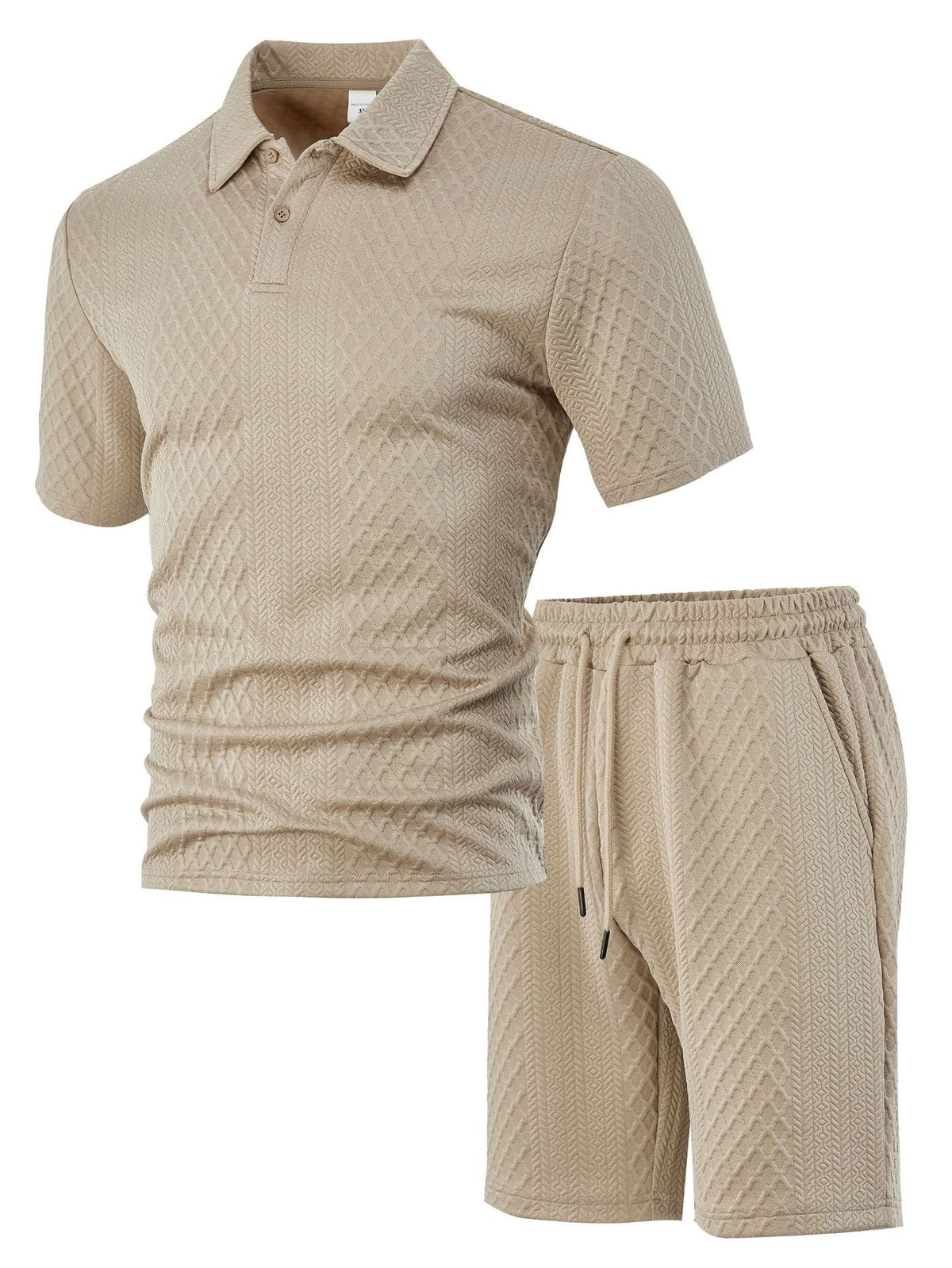 Women's Casual Polo Set with Shorts