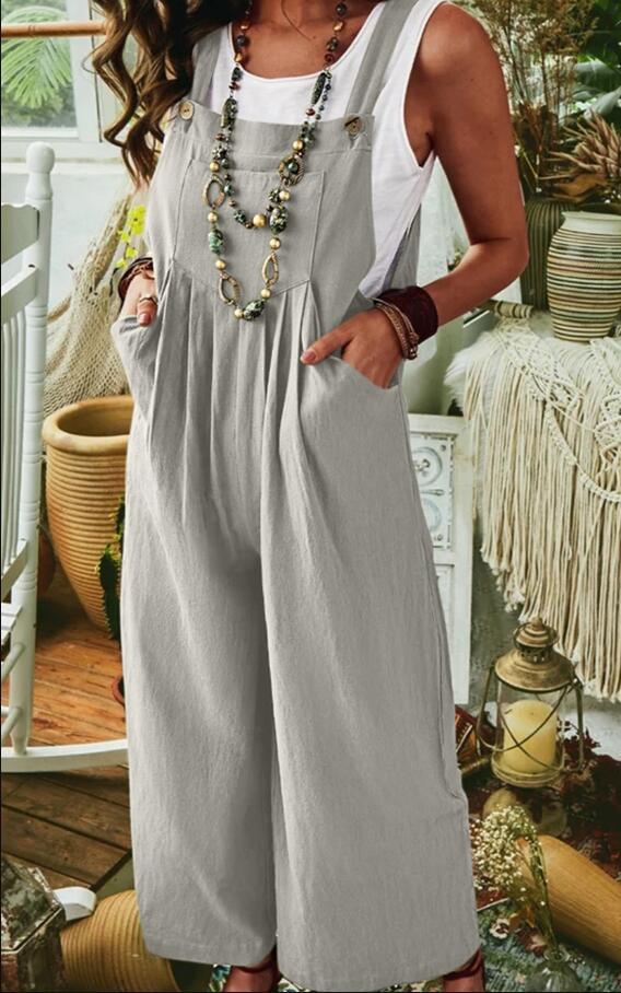 Casual Jumpsuit with Pockets and Stylish Cut