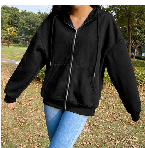 Women's Comfortable Hooded Jacket with Pockets
